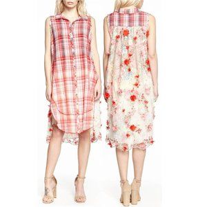 Aratta I Can't Resist Tunic Dress • Small • Reg $202 • Embroidered • Split Sides